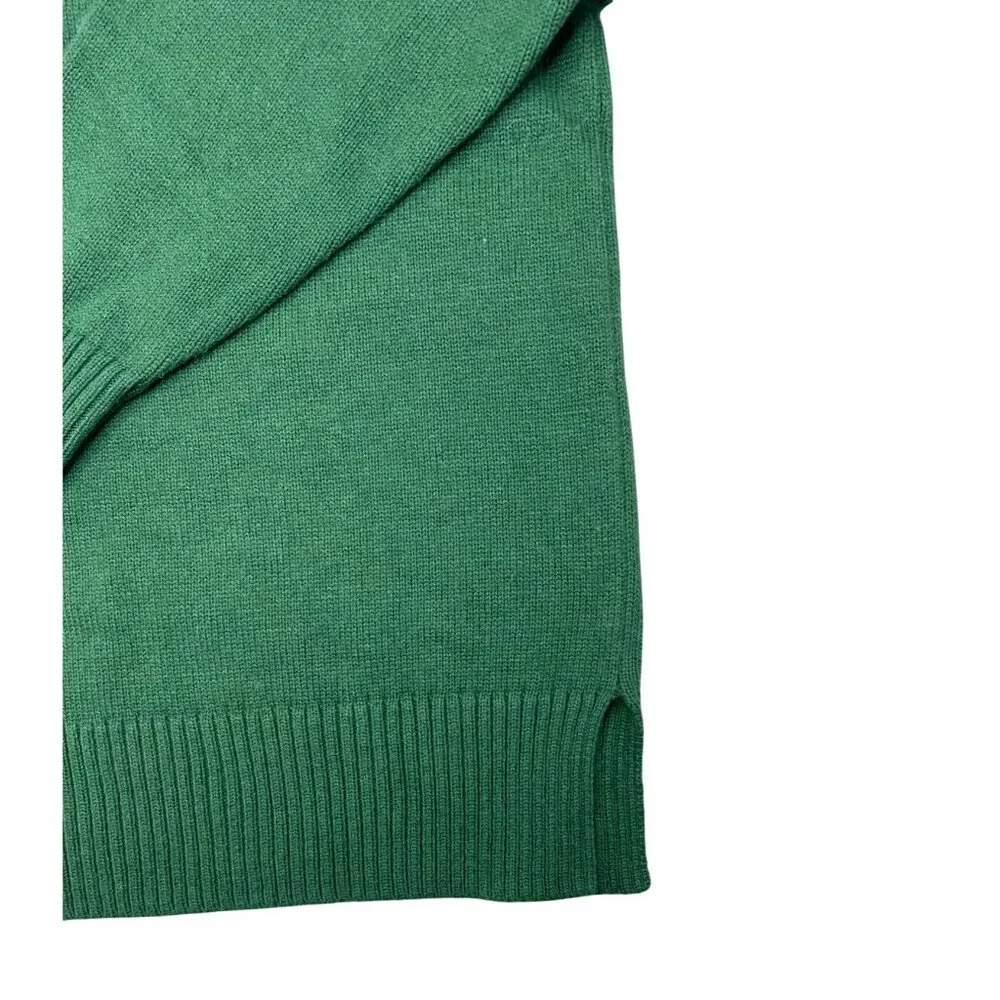 Darling Women Green 3/4 Length Sleeve Collared Knit Sweater Pullover Medium - Picture 12 of 13